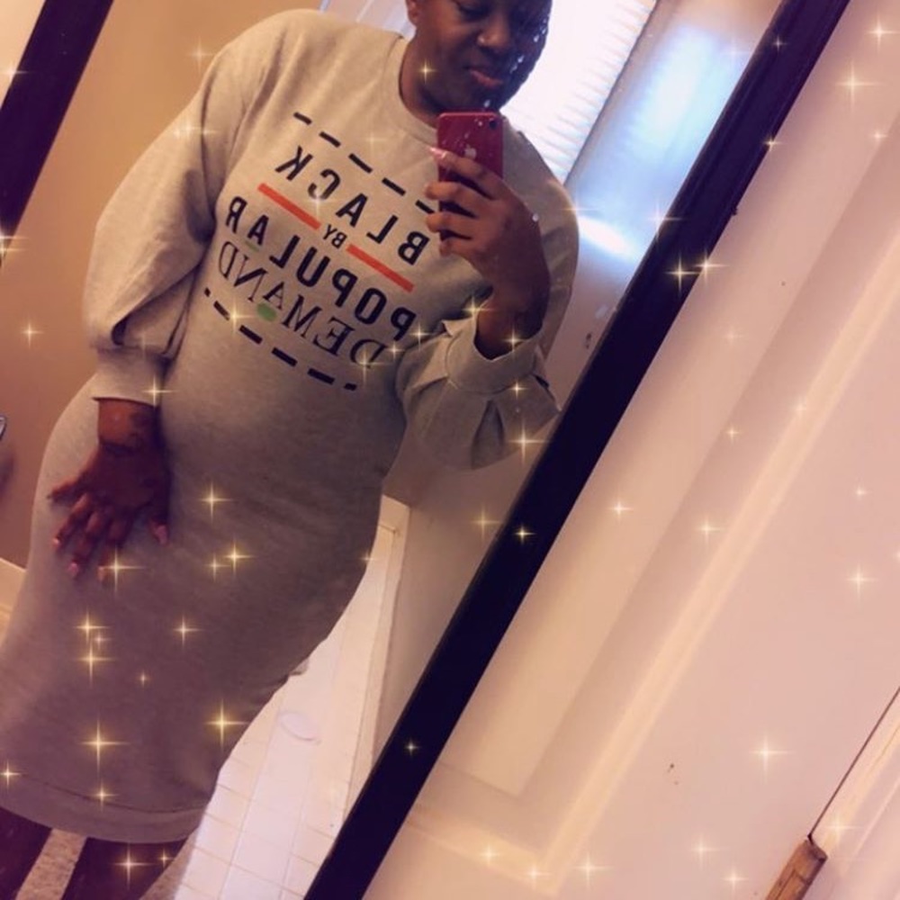 Cotton sweater dress